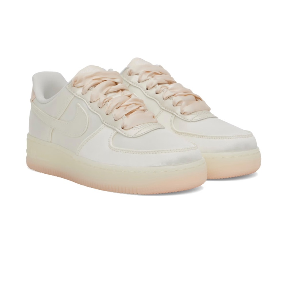 Nike Off-White & Pink Air Force 1 '07 LV8 Sneakers size 9